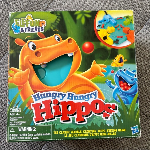 $5 Add-On: Hungry Hungry Hippos game - Picture 1 of 4